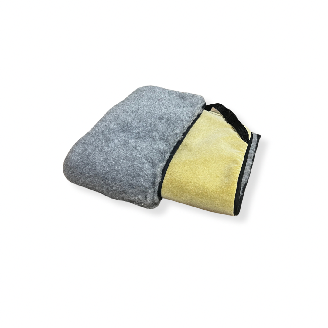 60% OFF Grey & Yellow Velvet Cosy Luxury Topper