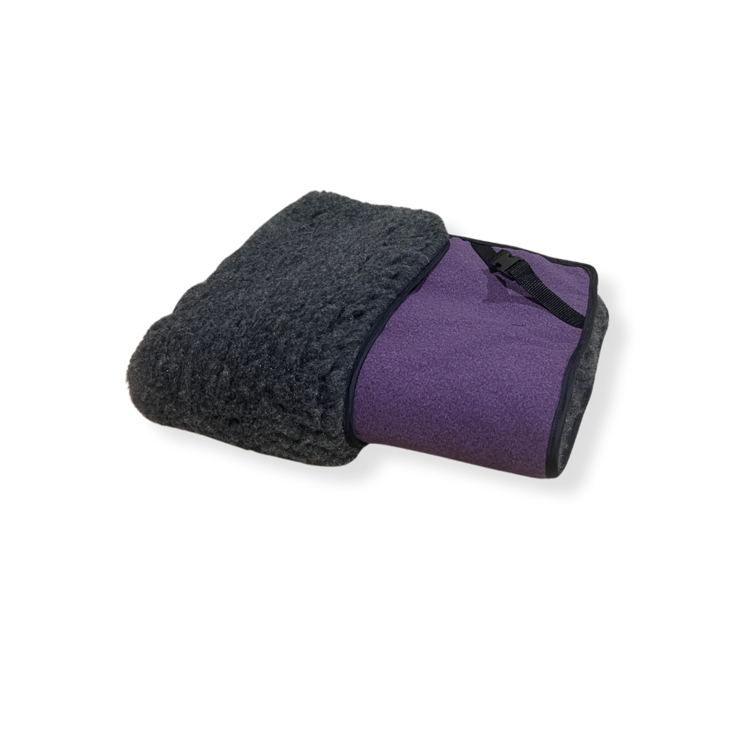 30% OFF Charcoal & Purple Felt Luxury Cosy Topper