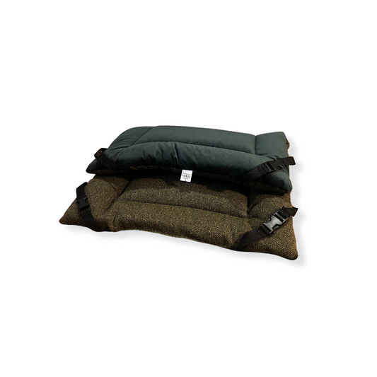 Woodland Tweed & Bottle Green Velvet Luxury Reversible Pad