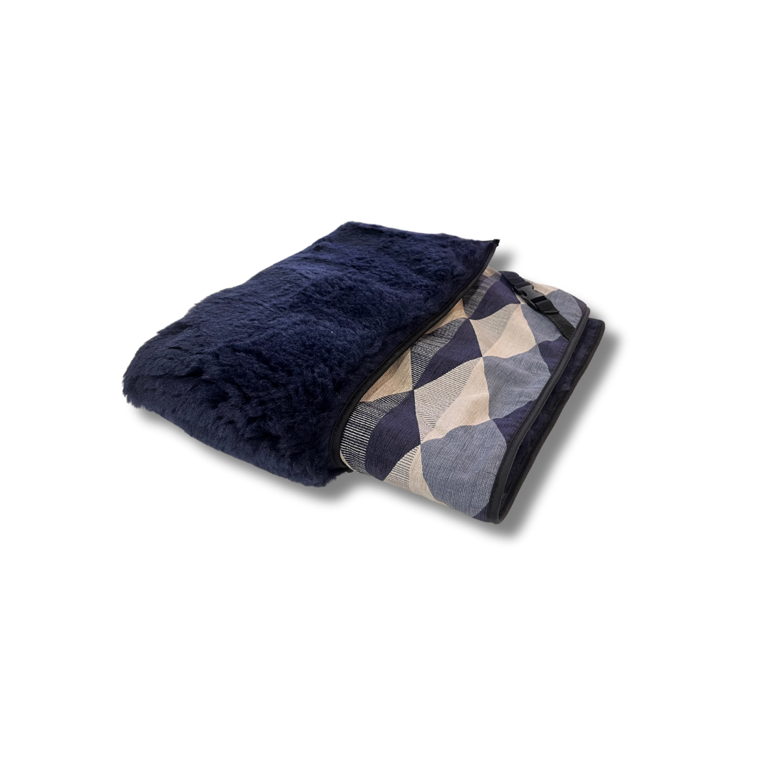 Denver Mineral Navy Cotton & Navy Luxury Cosy Topper