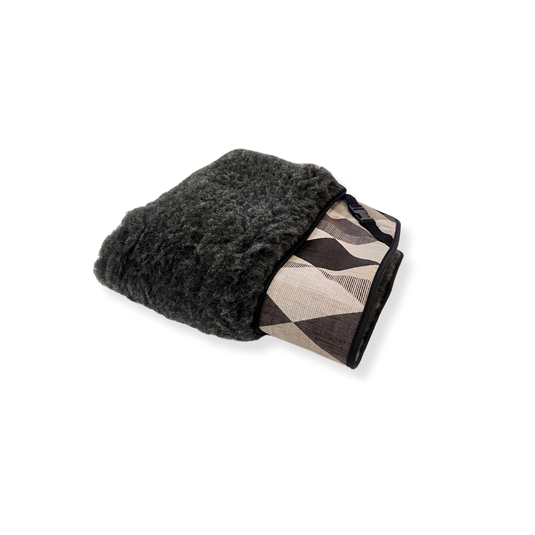 Denver Monochrome Cotton & Charcoal Luxury Cosy Topper