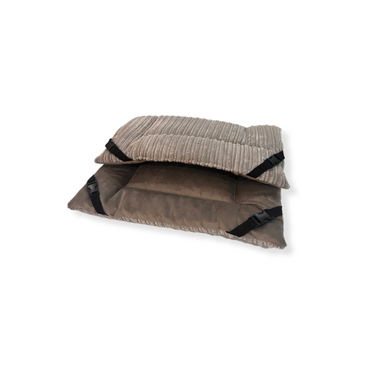 Neutral Jumbo Cord & Vole Velvet Luxury Reversible Pad