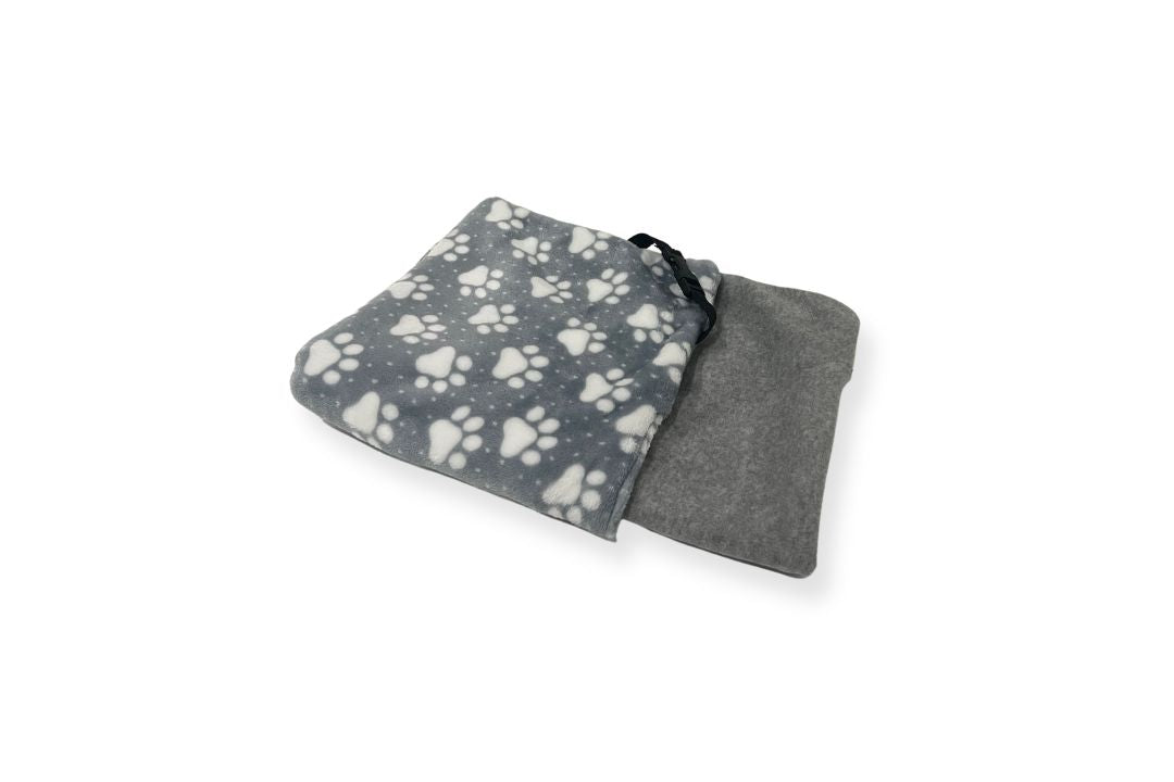Grey Paw & Grey Marl Fleece Reversible Blanket – HiK9