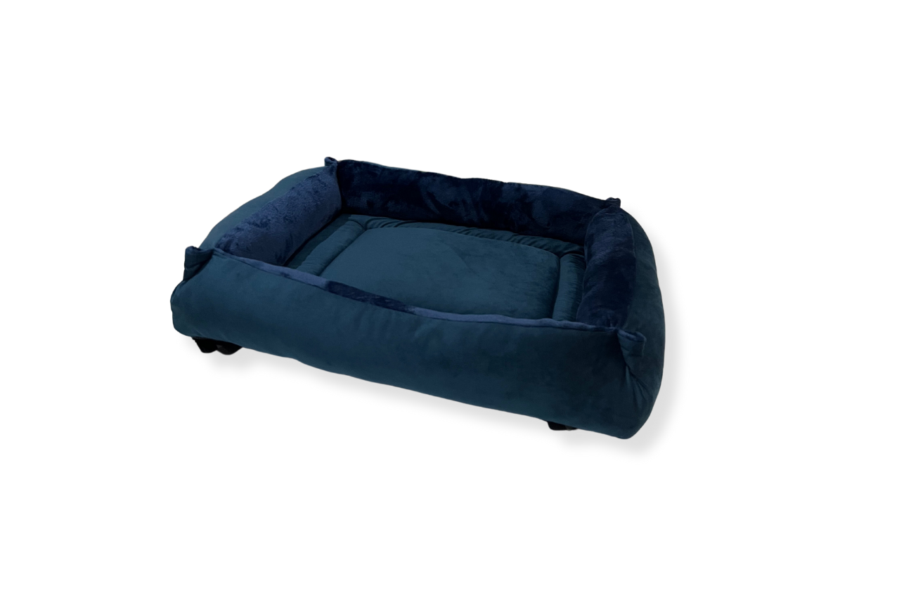 Navy Cuddle Soft & Midnight Blue Velvet Luxury Nest