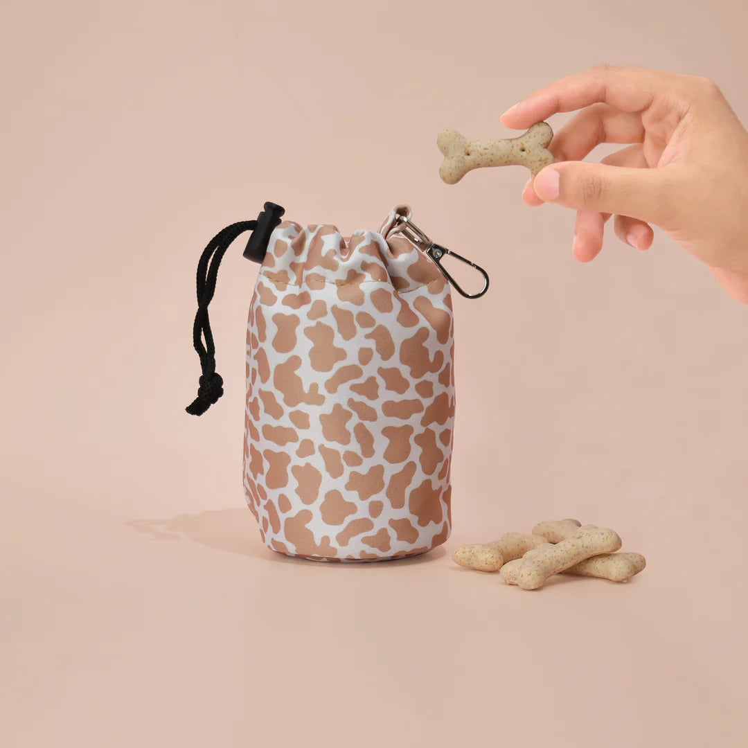 COCOPUP Drawstring Treat Pouch - Nude Cow